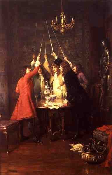 "O Rei" (óleo sobre tela) de William A. Breakspeare