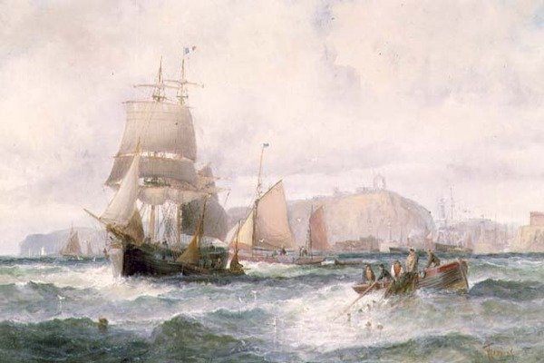Navegação para fora da linha costeira de William A. Thornley or Thornbery