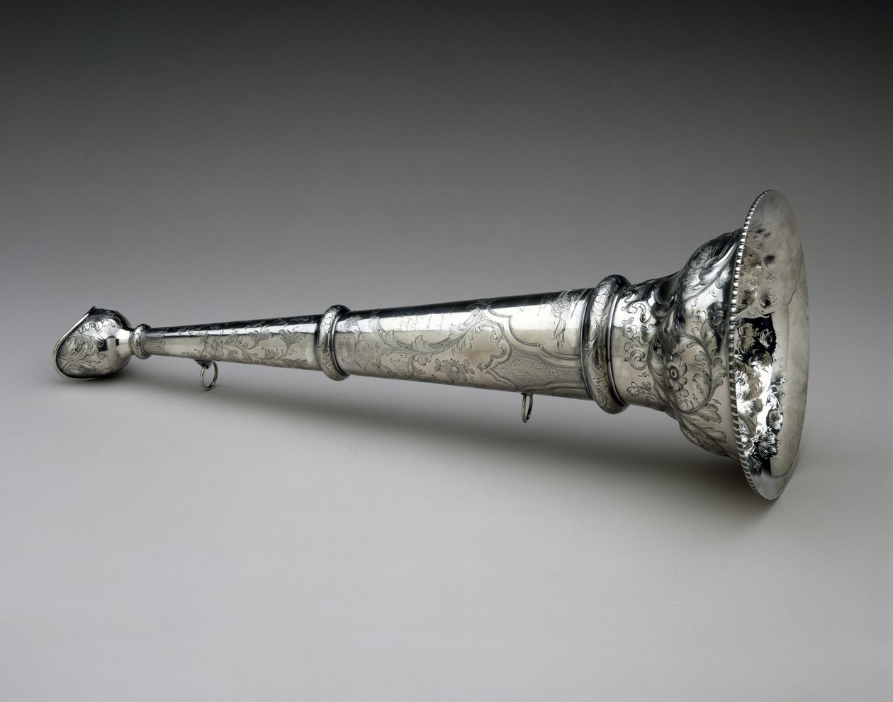 Trompete do bombeiro, c. 1857 (prata) de William Adams