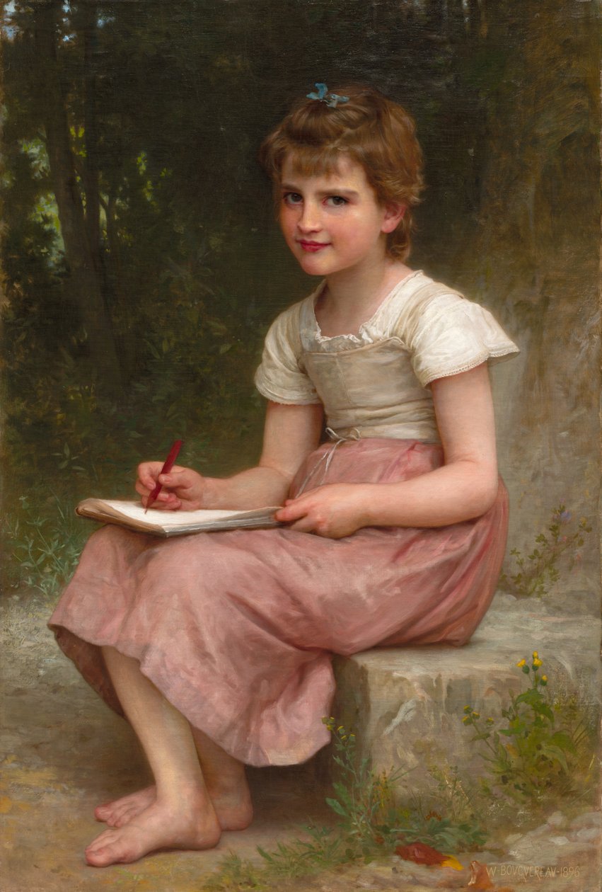 Um chamado, 1896. de William Adolphe Bouguereau