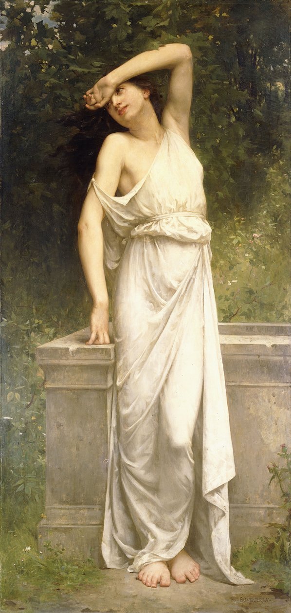 Uma beleza clássica por um poço, de William Adolphe Bouguereau