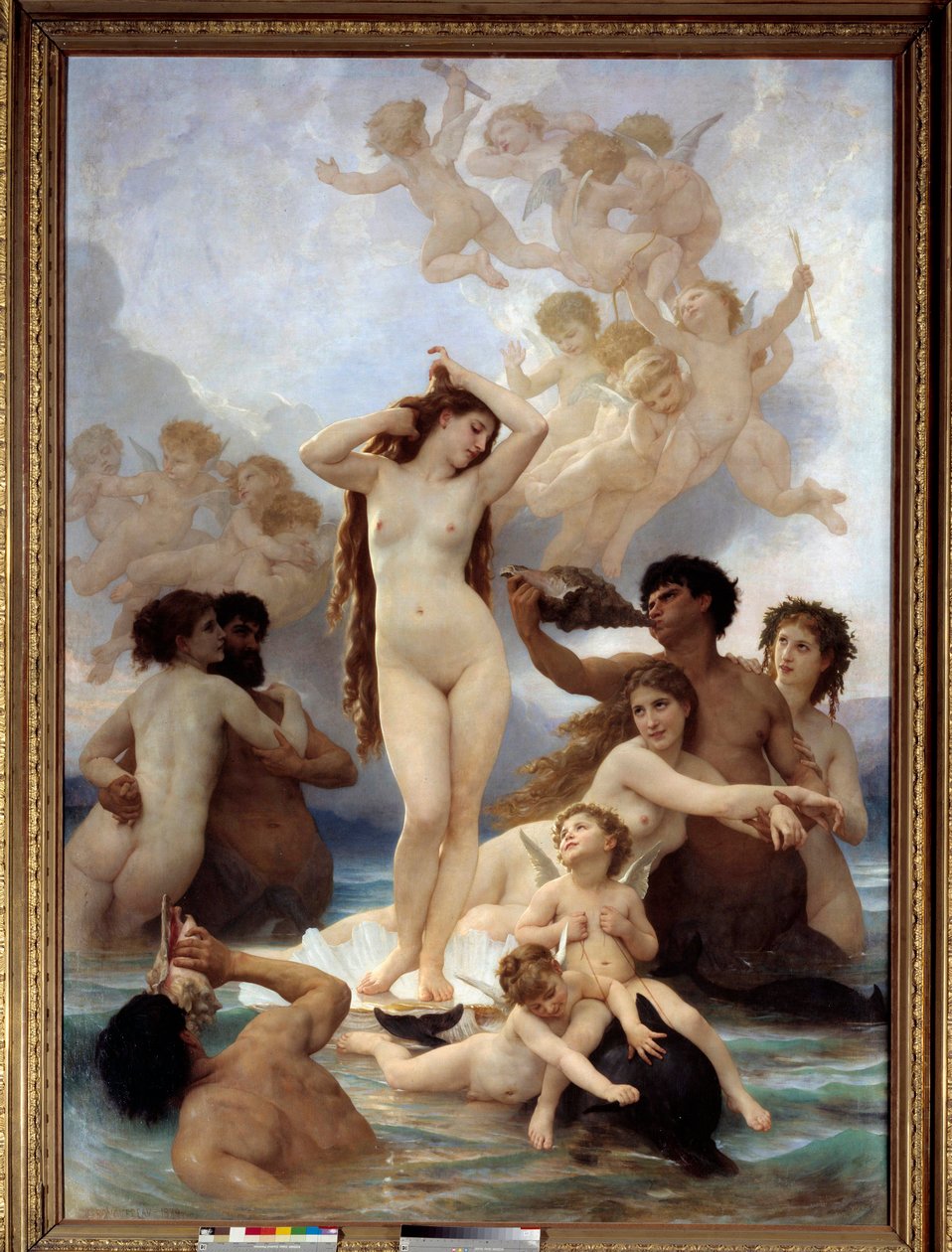Nascimento da Pintura Venus por William Adolphe Bouguereau (1825-1905). 1879. Sol 3x2,15 m Musee d
