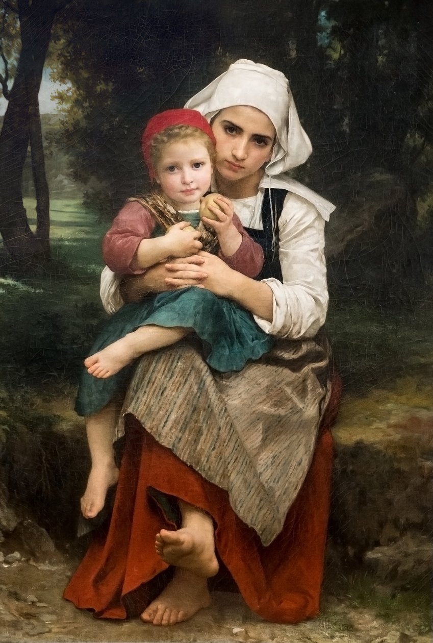 Irmão e irmã bretões de William Adolphe Bouguereau