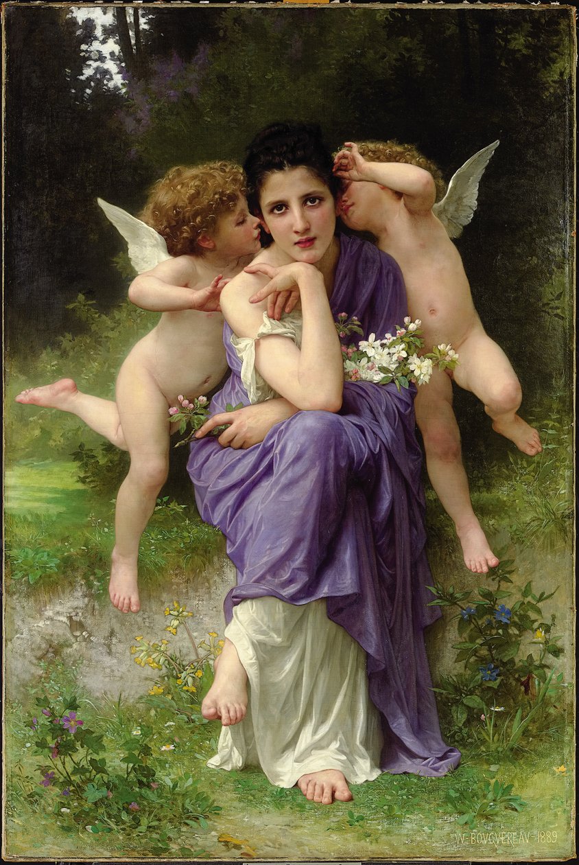 Canções de primavera, 1889 de William Adolphe Bouguereau