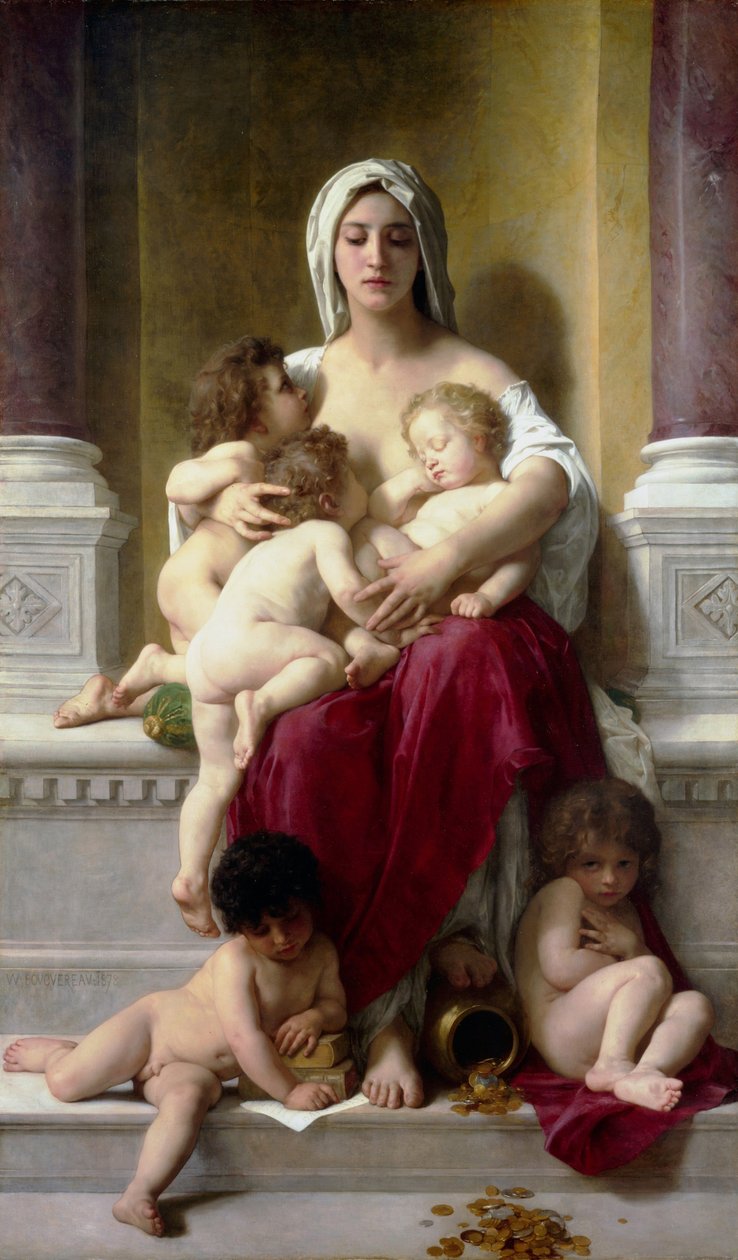 Caridade de William Adolphe Bouguereau