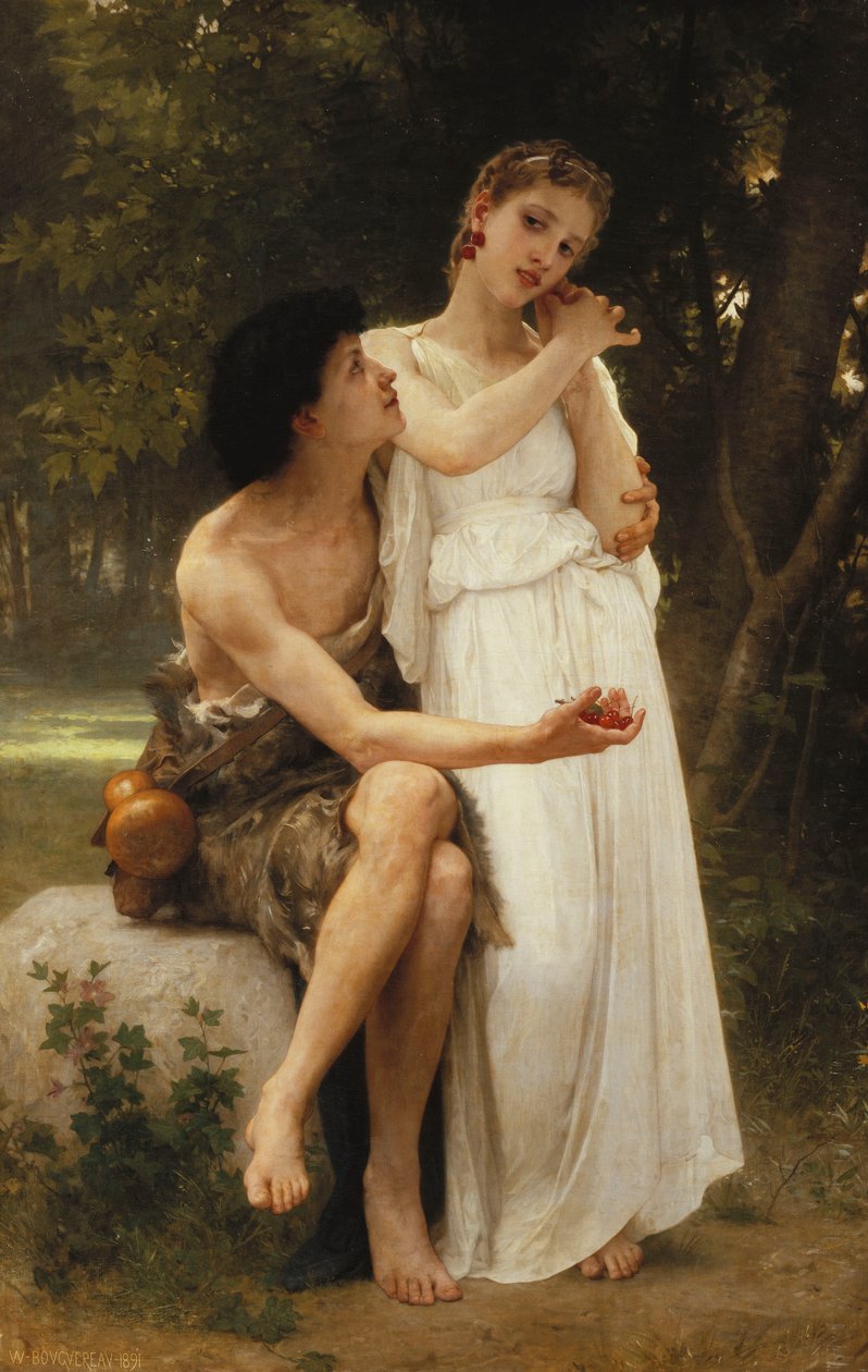 Primeira jóia; Primeira jóia, 1891 de William Adolphe Bouguereau