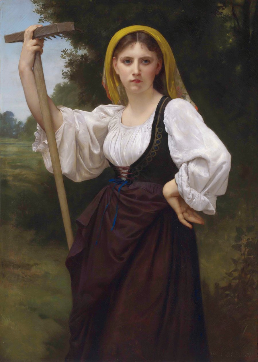 Francês:  La Faneuse de William Adolphe Bouguereau