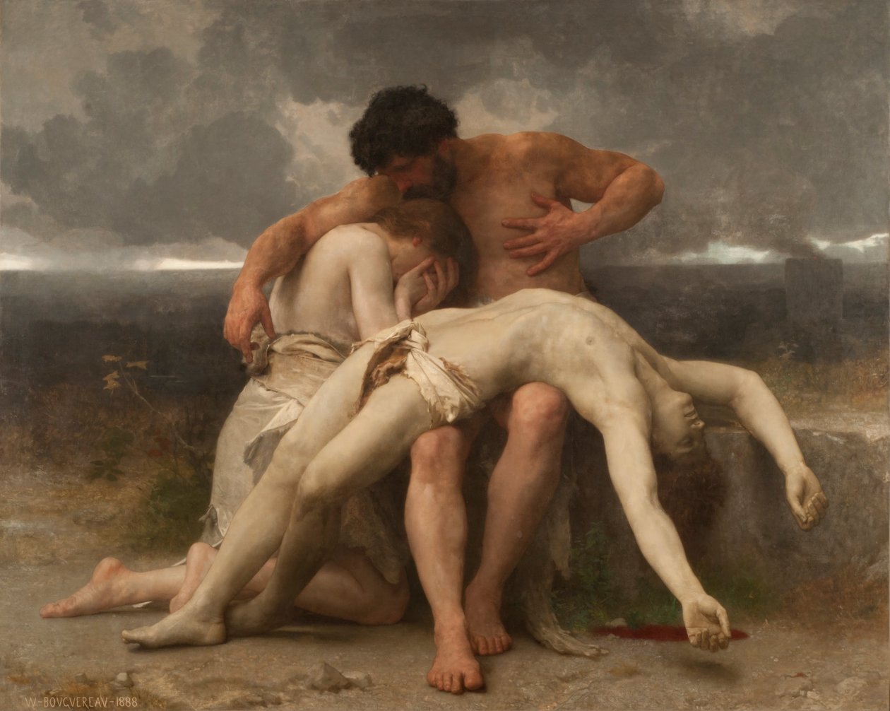 Francês:  Premier Deuil O primeiro luto de William Adolphe Bouguereau