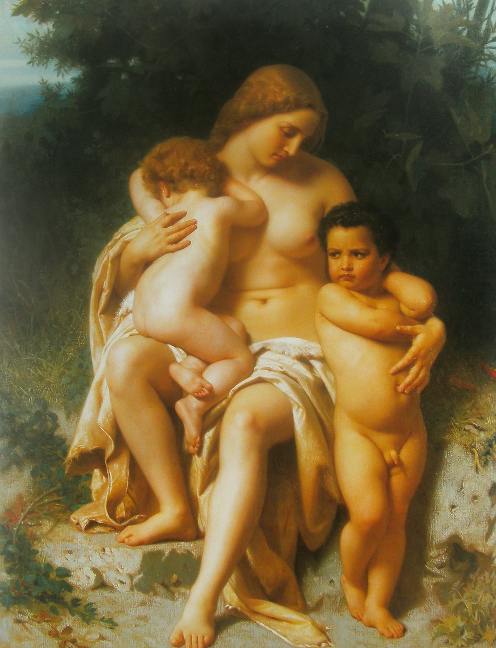 Francês:  Première discorde A primeira discussão de William Adolphe Bouguereau