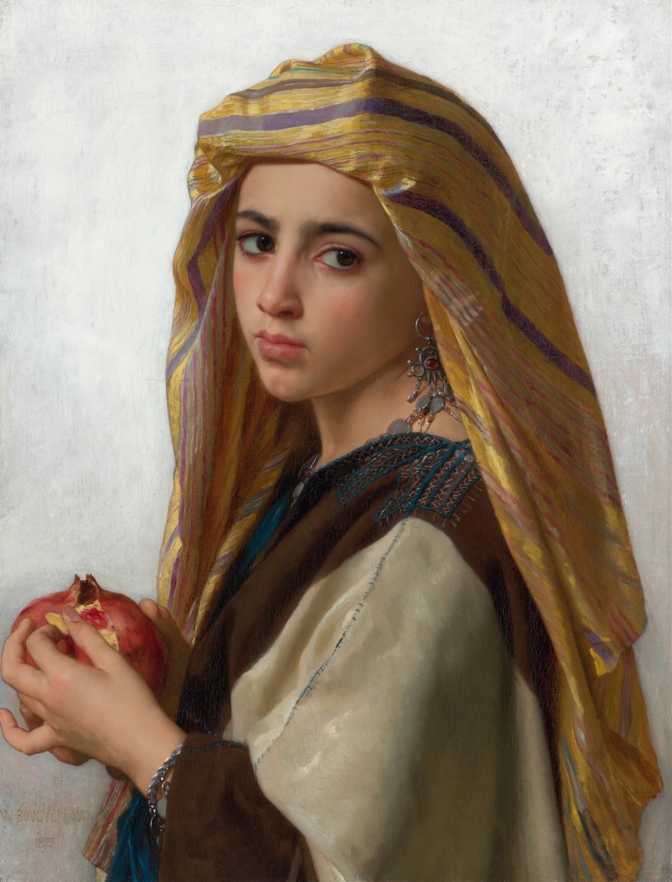 Garota com uma romã de William Adolphe Bouguereau