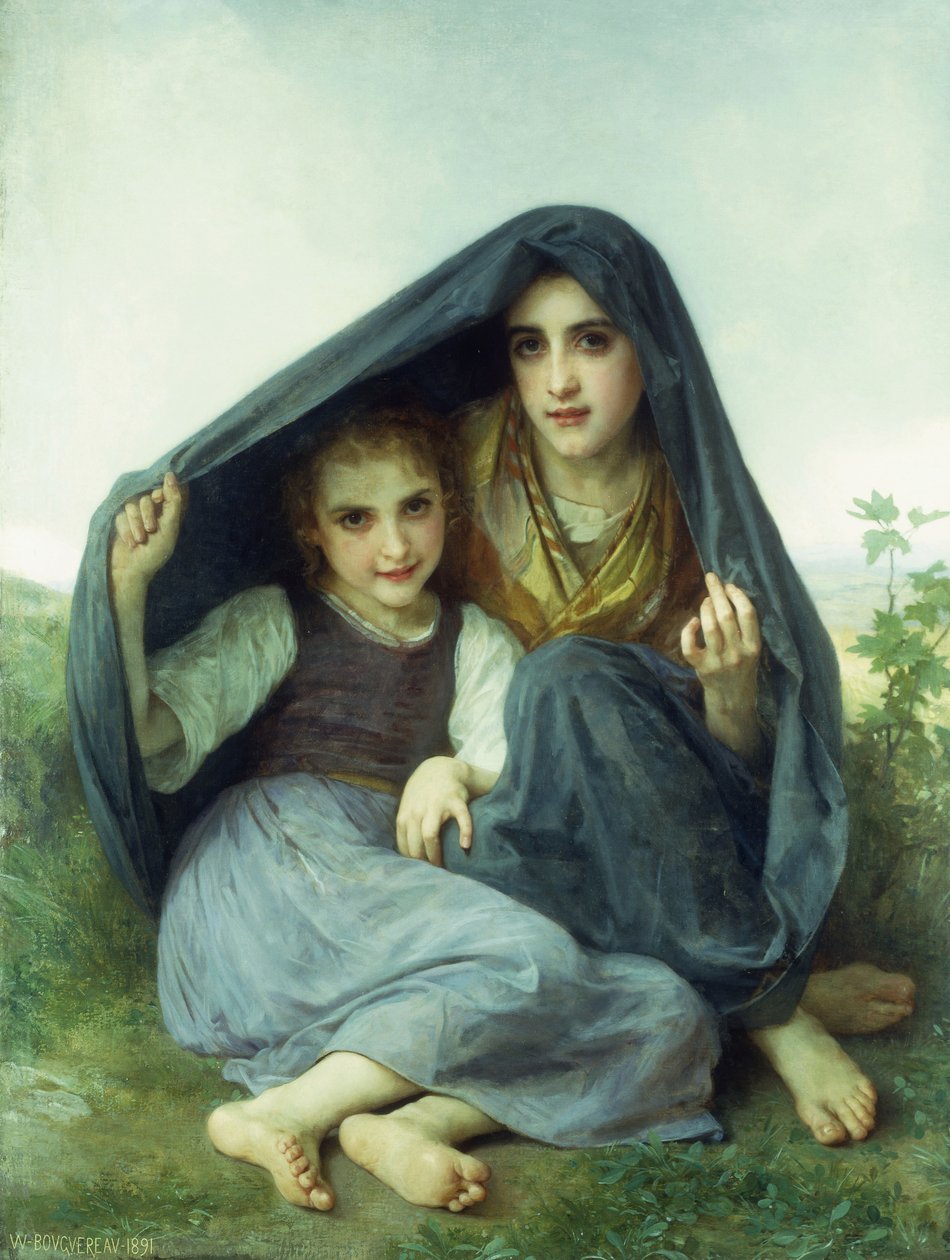 O abrigo, 1891 de William Adolphe Bouguereau
