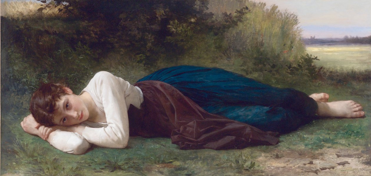 Le repos, de William-Adolphe Bouguereau de William Adolphe Bouguereau