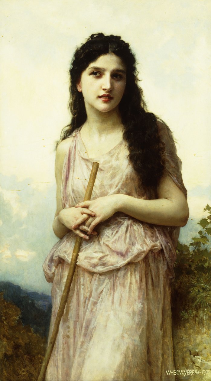 Meditação, 1902 de William Adolphe Bouguereau