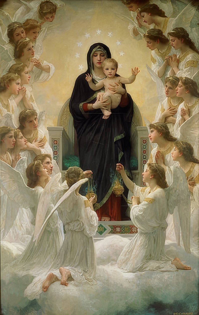 Rainha dos Anjos. 1900 de William Adolphe Bouguereau