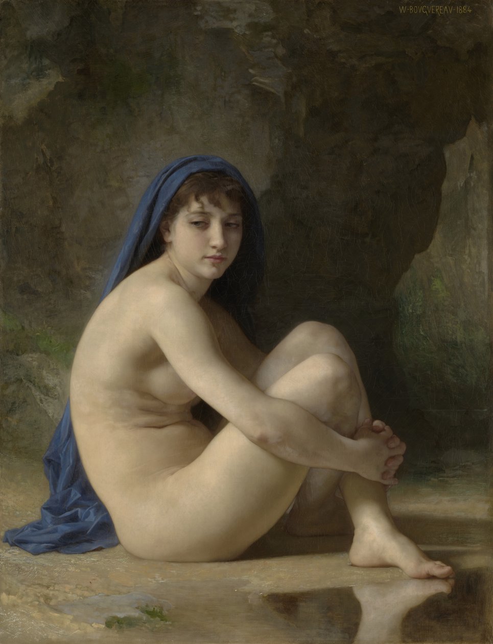 Nu sentado, 1884 de William Adolphe Bouguereau
