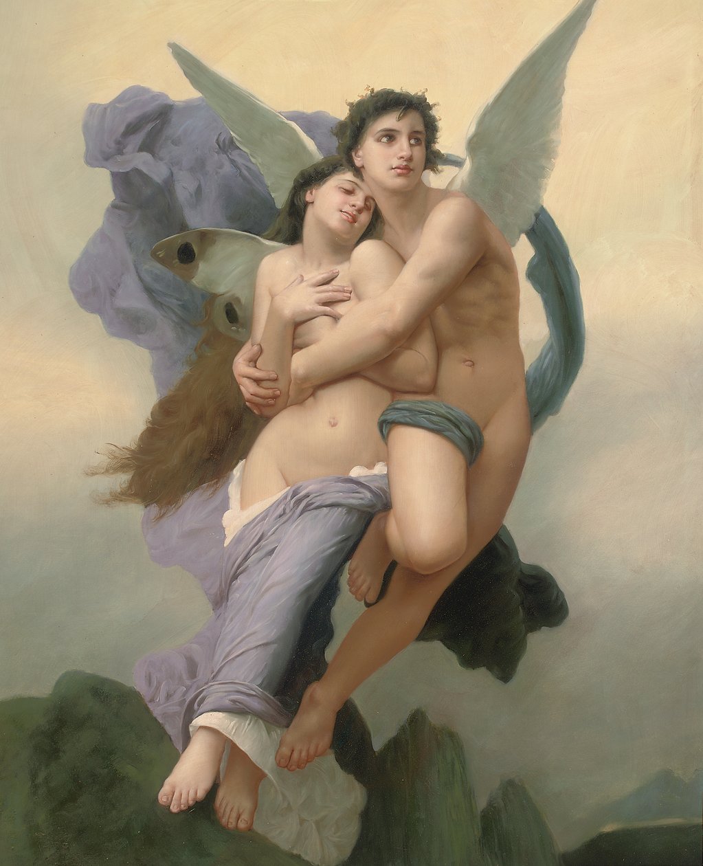O Rapto da Psique, do século XX ao XXI de William Adolphe Bouguereau
