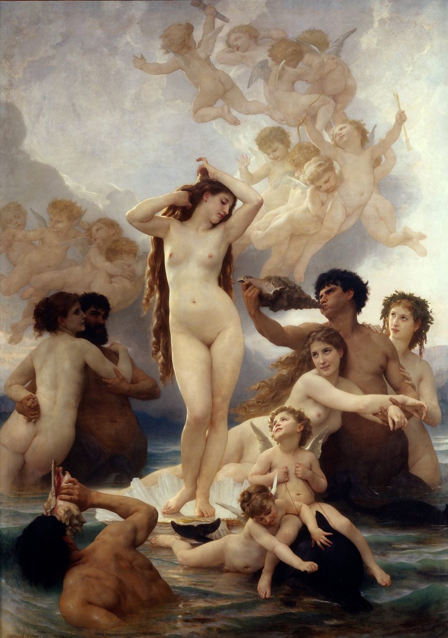 O nascimento de Vênus de William Adolphe Bouguereau