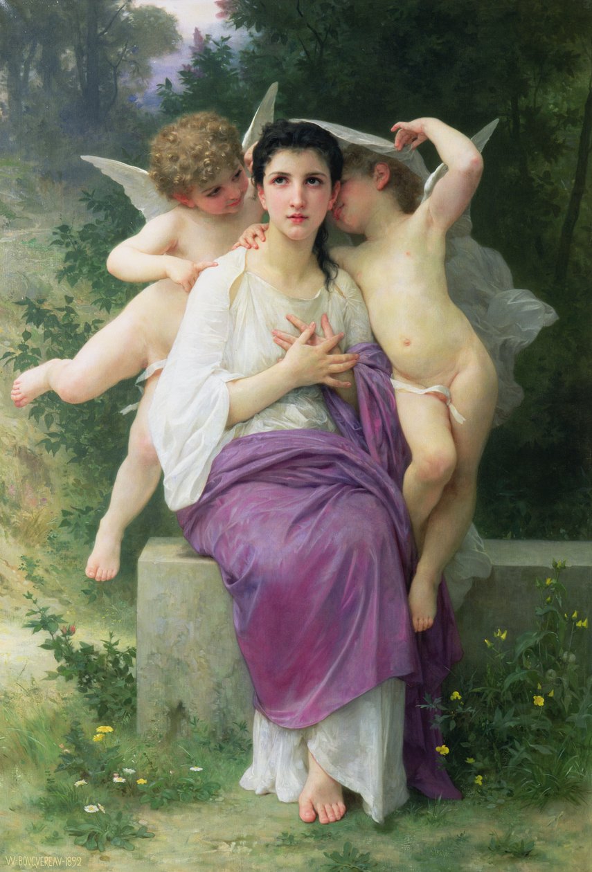 O Despertar do Coração, 1892 de William Adolphe Bouguereau