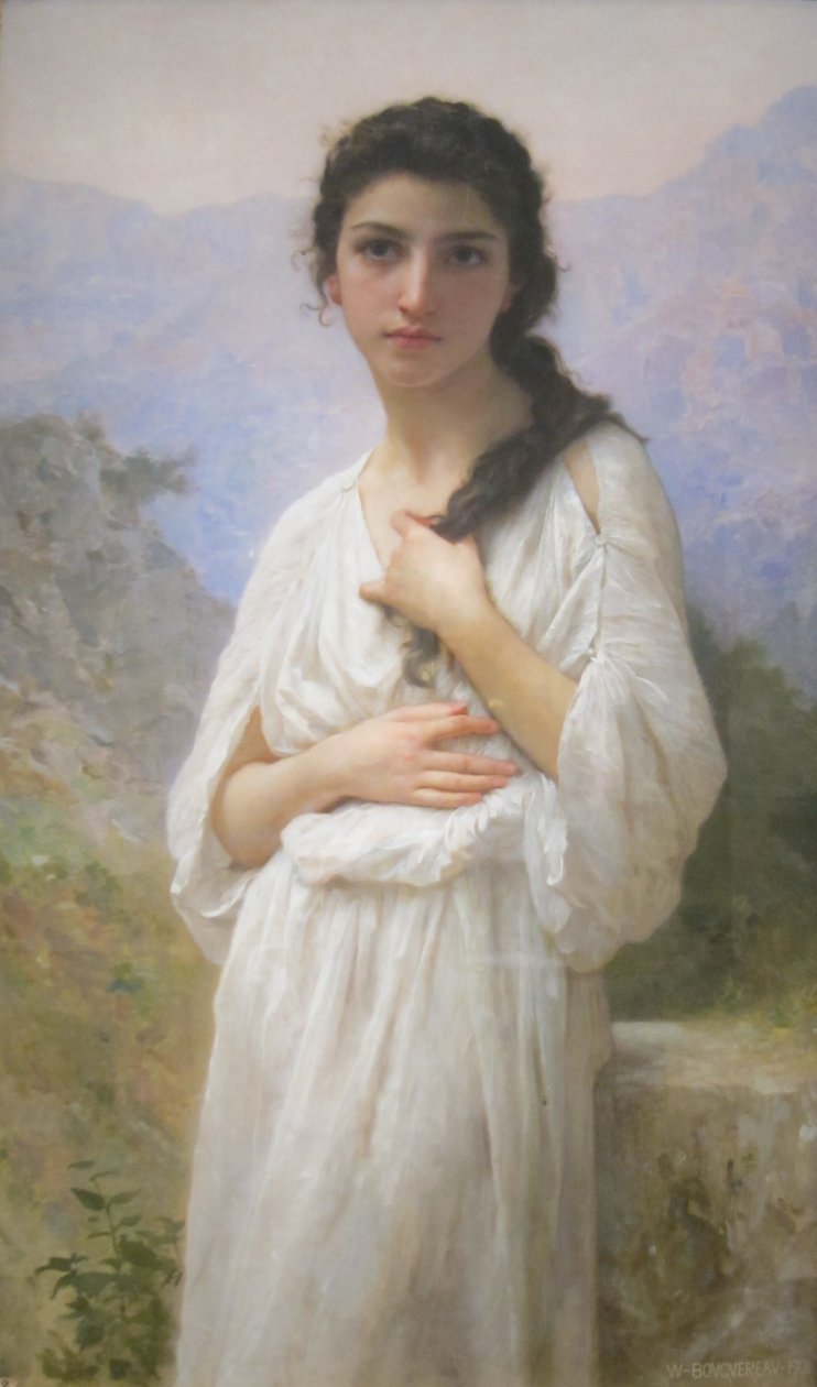 A Meditação de William Adolphe Bouguereau