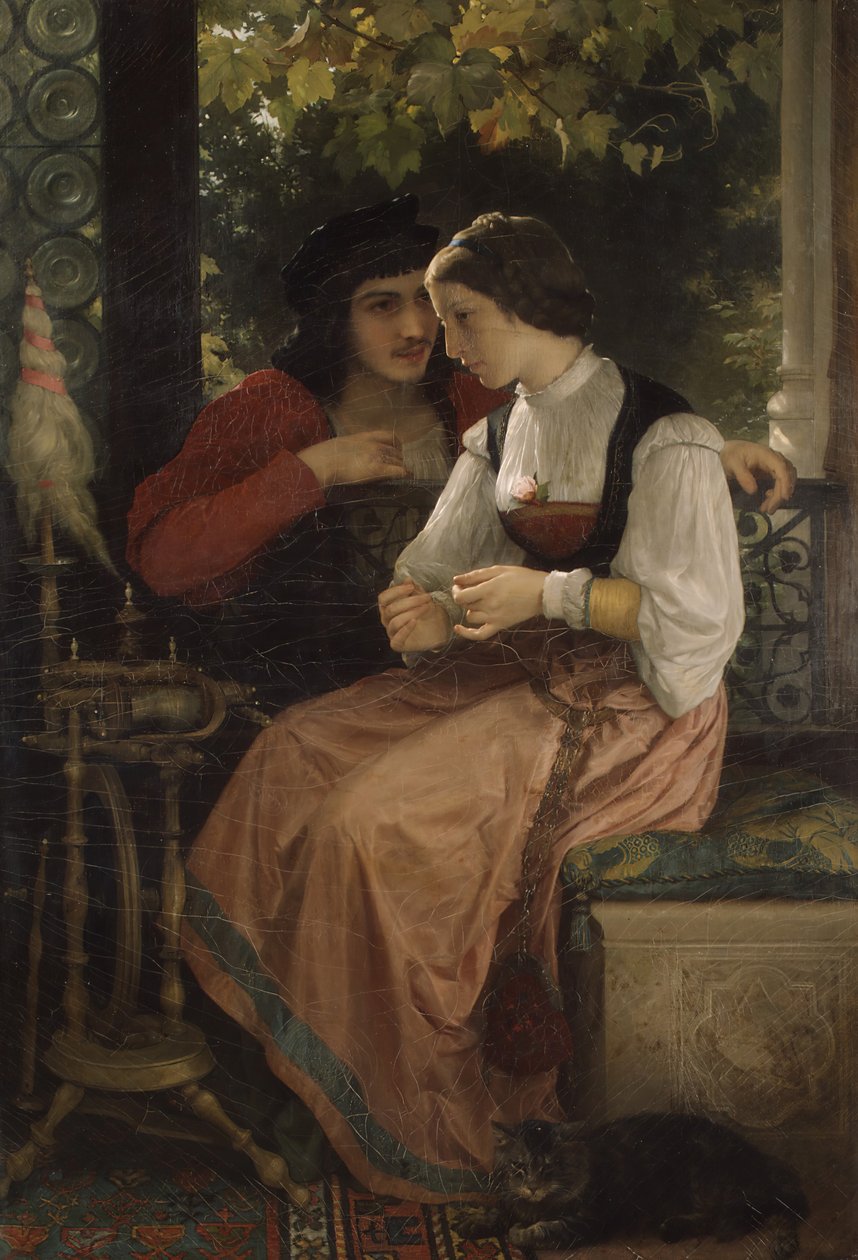 A proposta, 1872. de William Adolphe Bouguereau