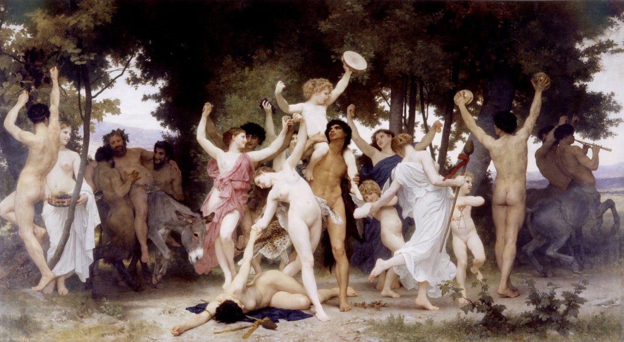 A Juventude de Baco de William Adolphe Bouguereau