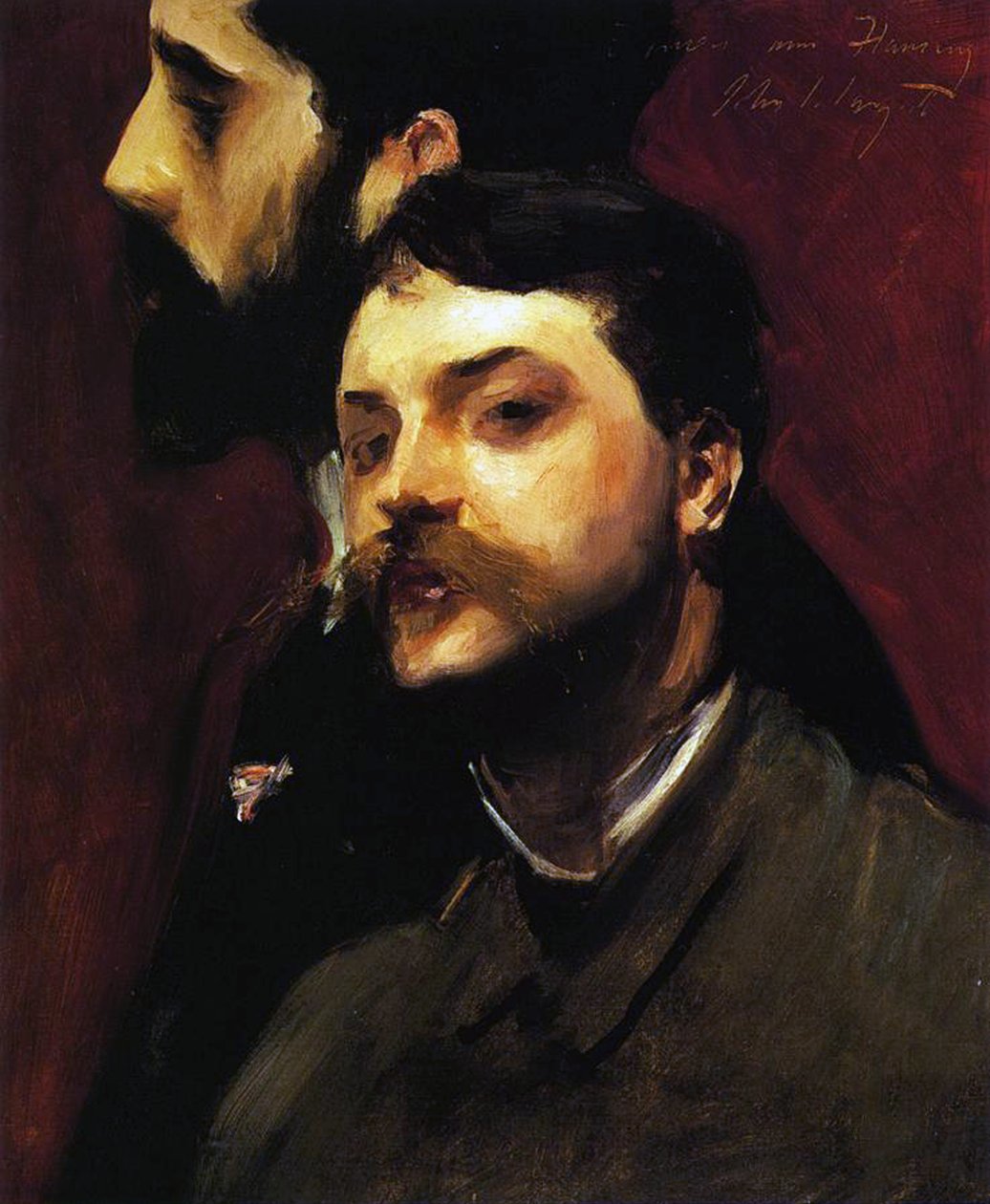 Os pintores François Flameng e Paul Helleu, c.1880 de William Adolphe Bouguereau