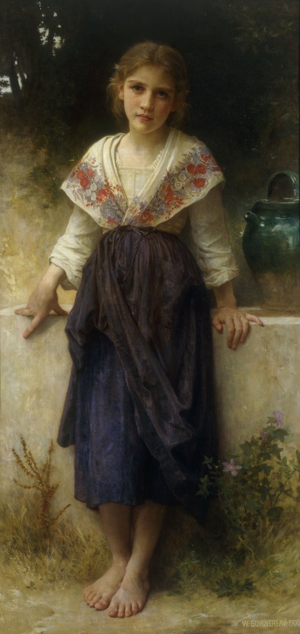 Um Momento de Descanso, 1900 de William Adolphe Bouguereau
