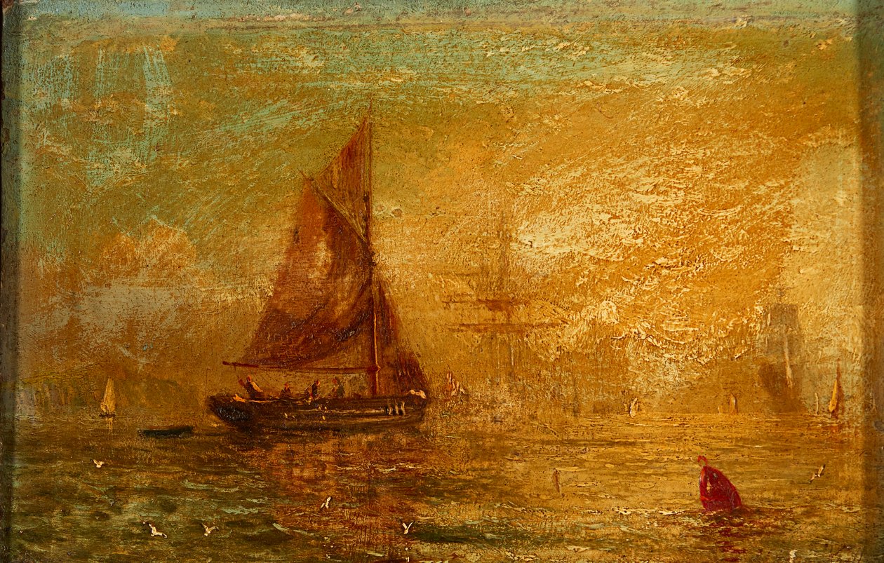 Remo (óleo a bordo) de William Adolphus Knell