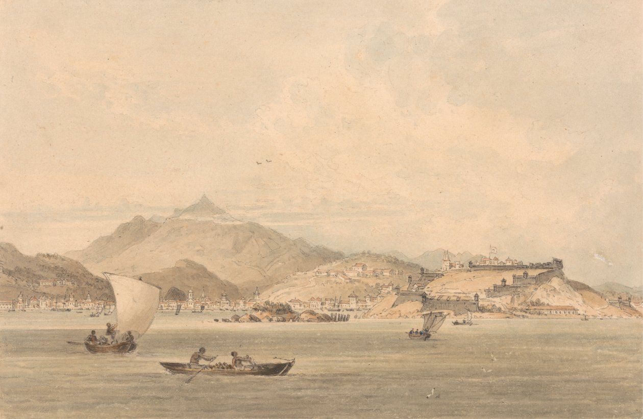 Uma Vista da Costa da China de William Alexander