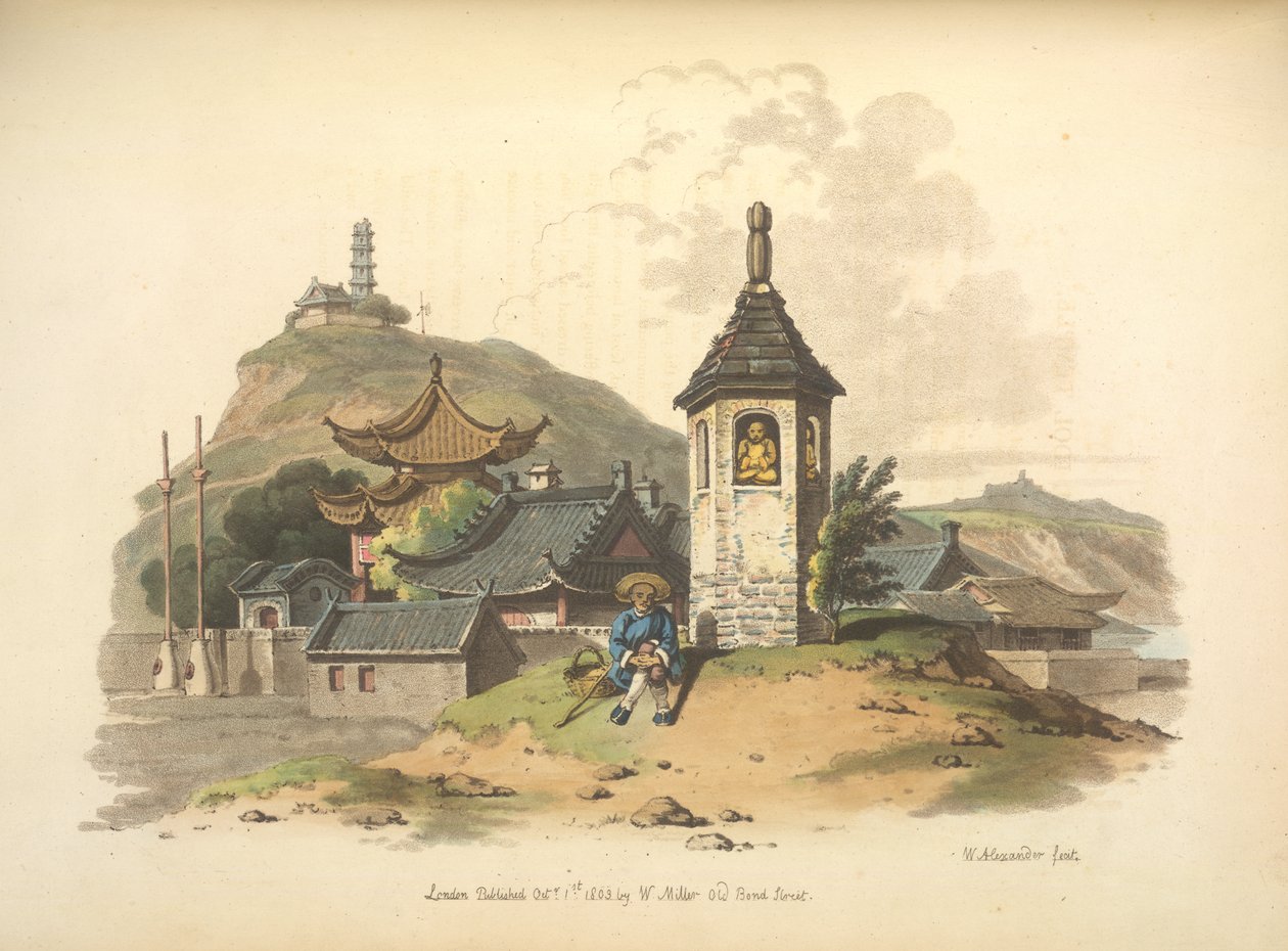 Um pequeno templo de ídolos de William Alexander