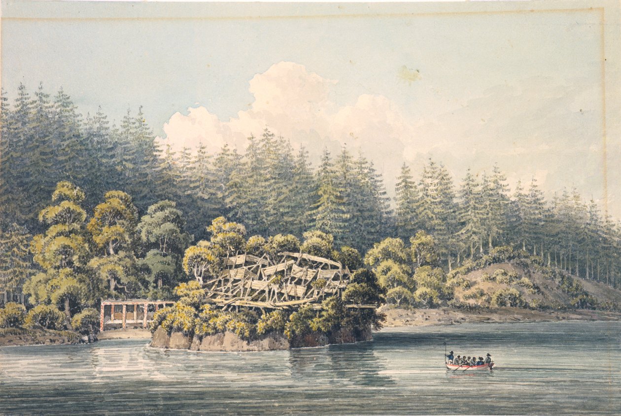 Aldeia indígena abandonada, Geórgia de William Alexander