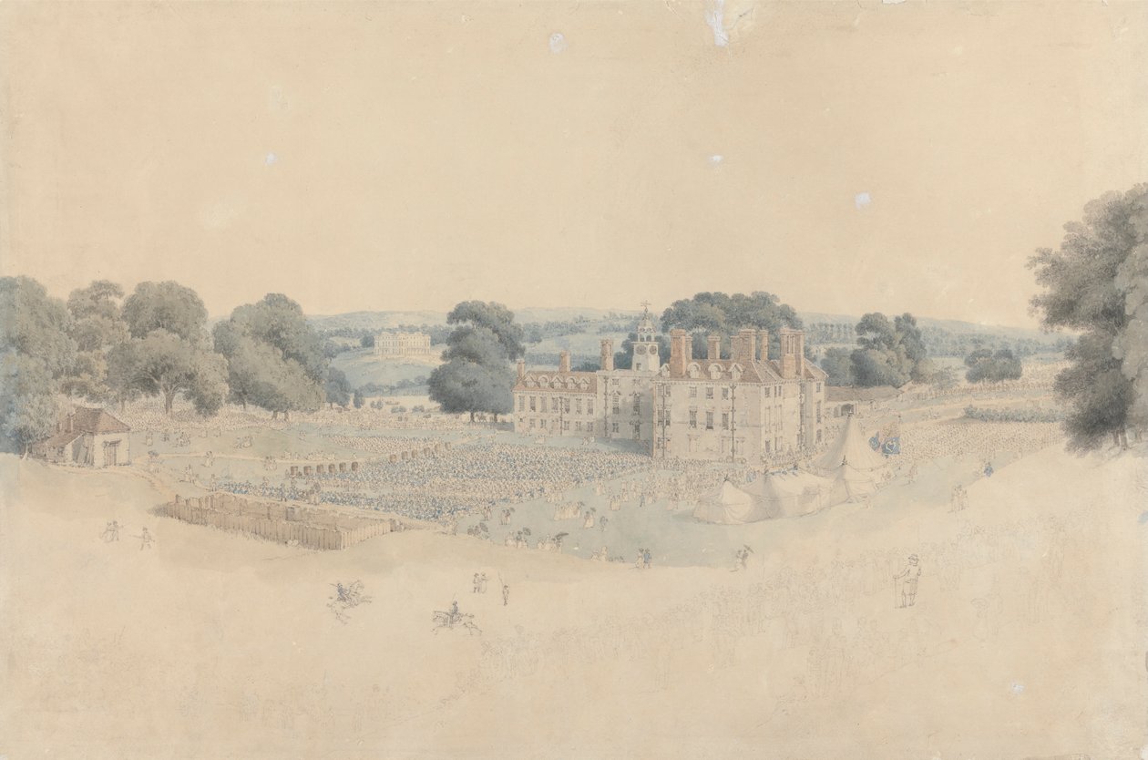 O Jantar em Mote Park, Maidstone, após a Revisão Real dos Voluntários Kentish de William Alexander