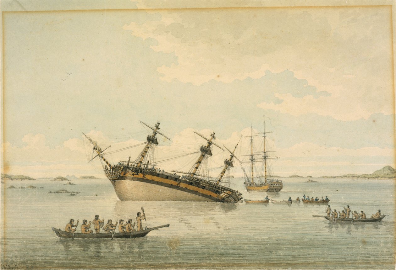 O Discovery nas rochas, Queen Charlotte
