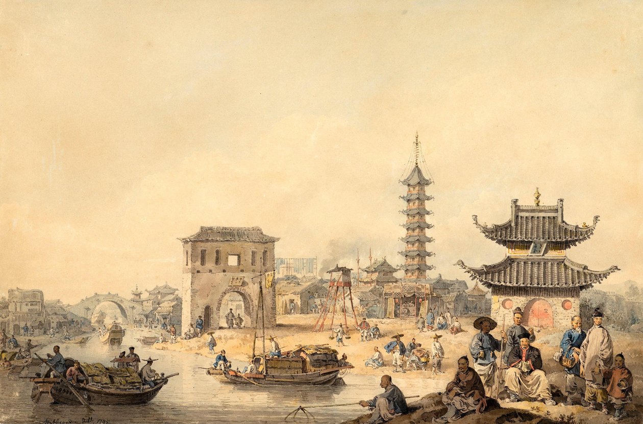 Os subúrbios de uma cidade chinesa de William Alexander