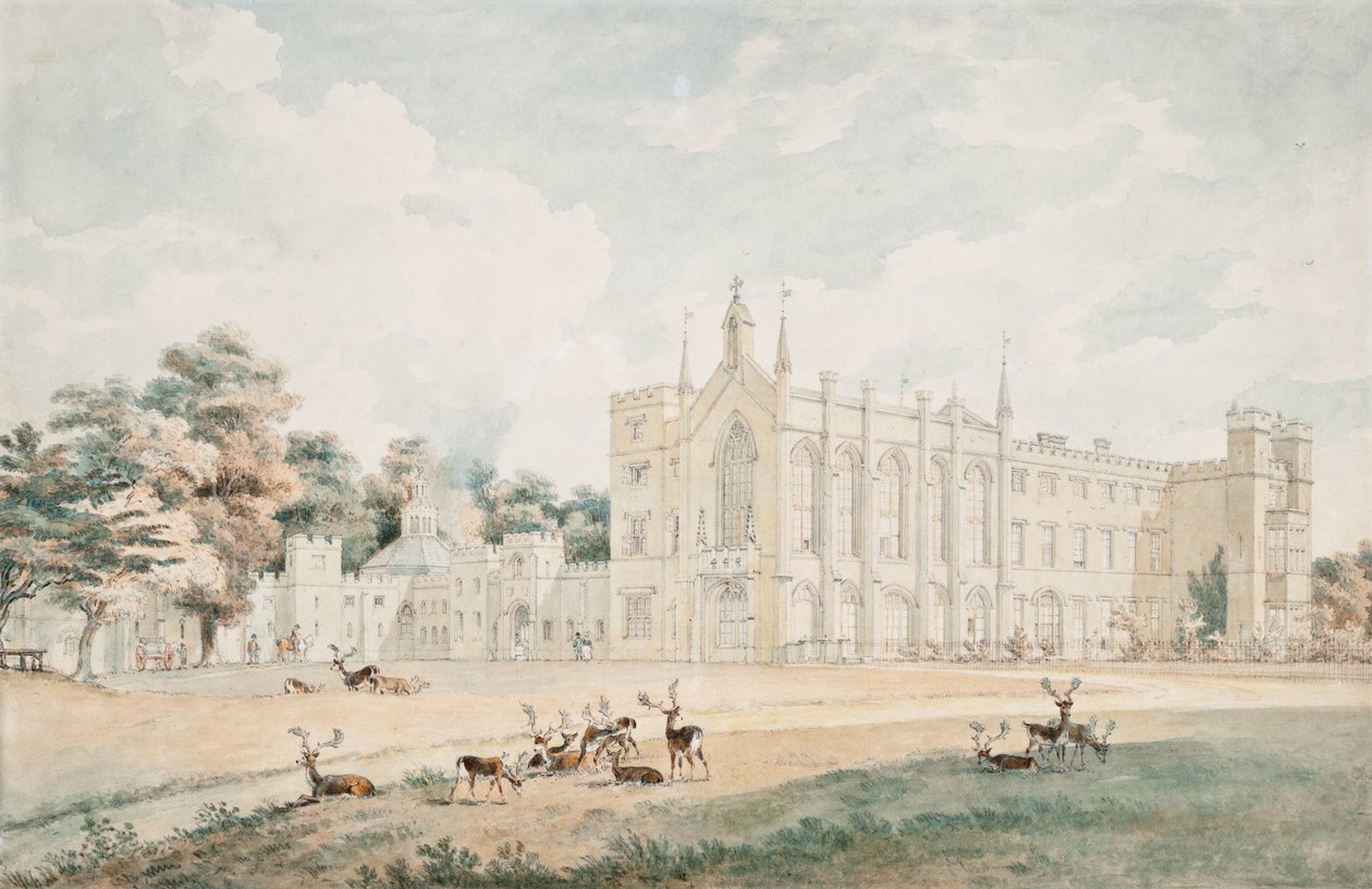 Vista do sudoeste, Cassiobury, Hertfordshire de William Alexander