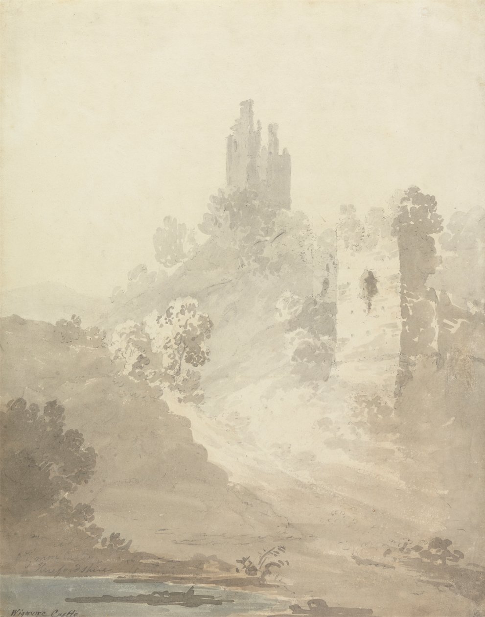Castelo de Wigmore, Herefordshire de William Alexander