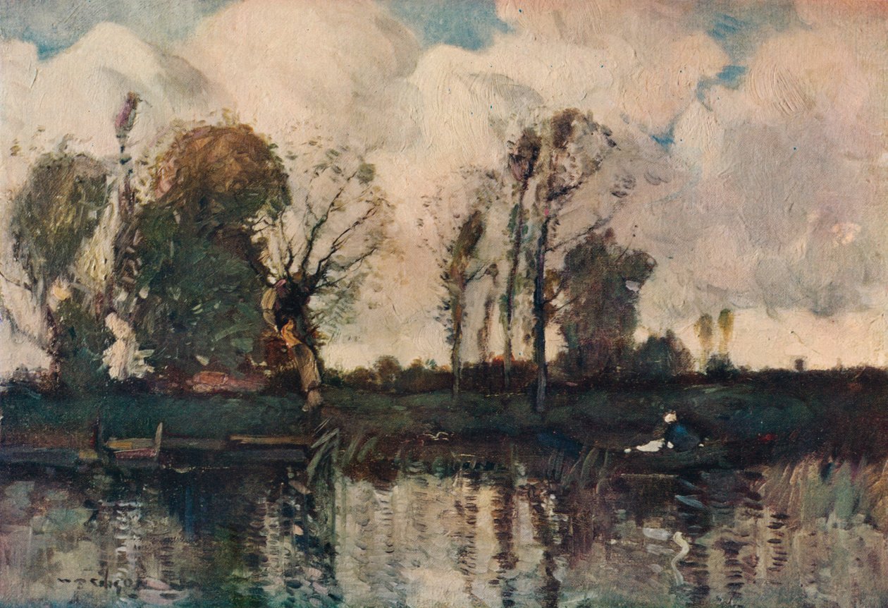 "The Banks of the Loir", c1900 de William Alfred Gibson