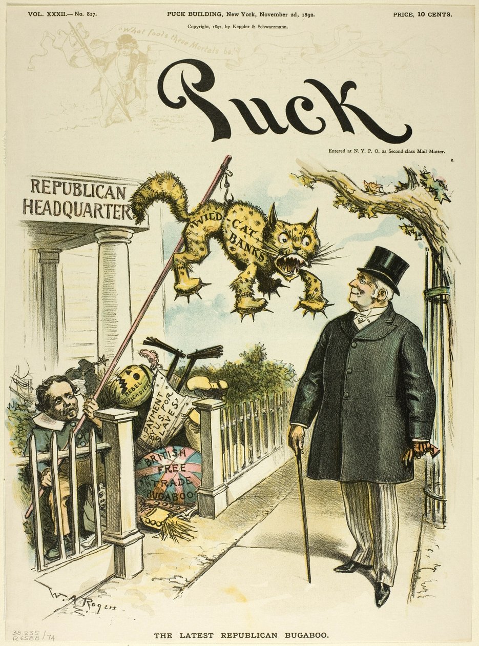 O mais recente Bugaboo republicano, da Puck de William Allen Rogers