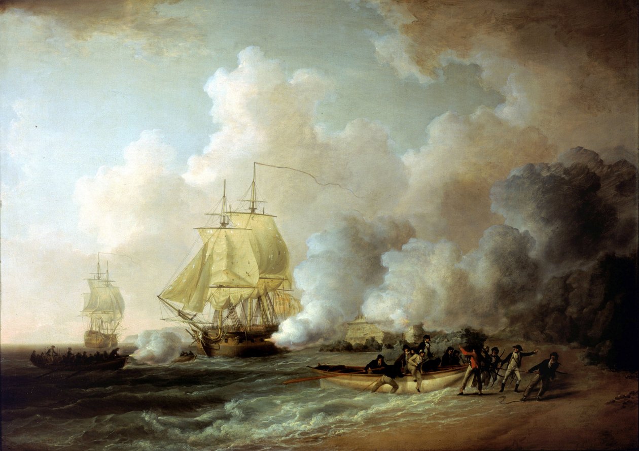 A tomada do Forte Louis (Martinica) pelos britânicos, em 20 de março de 1794 de William Anderson