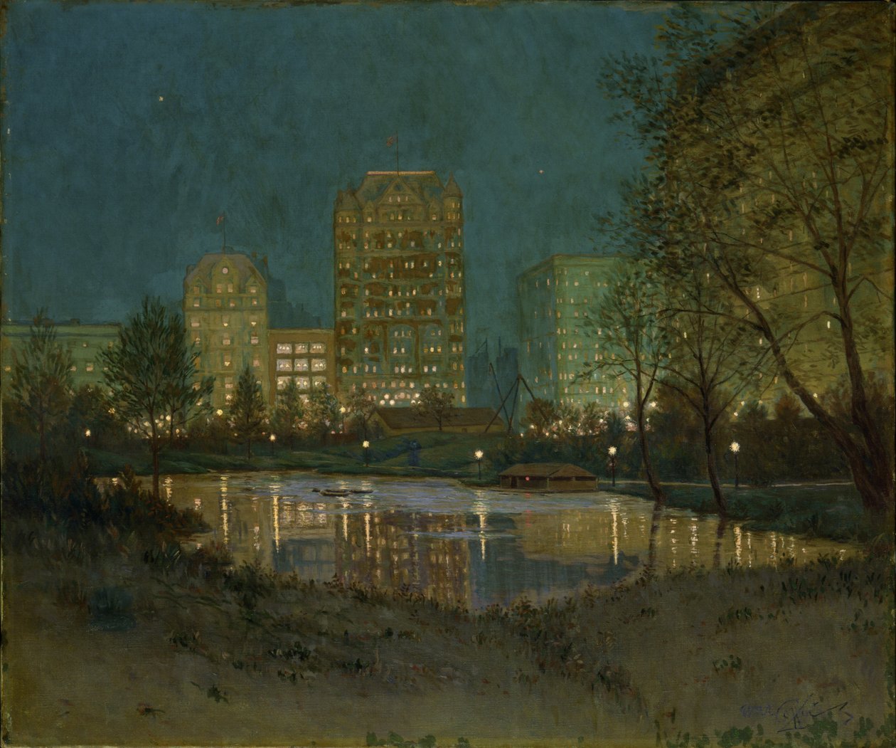 Central Park and the Plaza, 1917-1918. de William Anderson Coffin