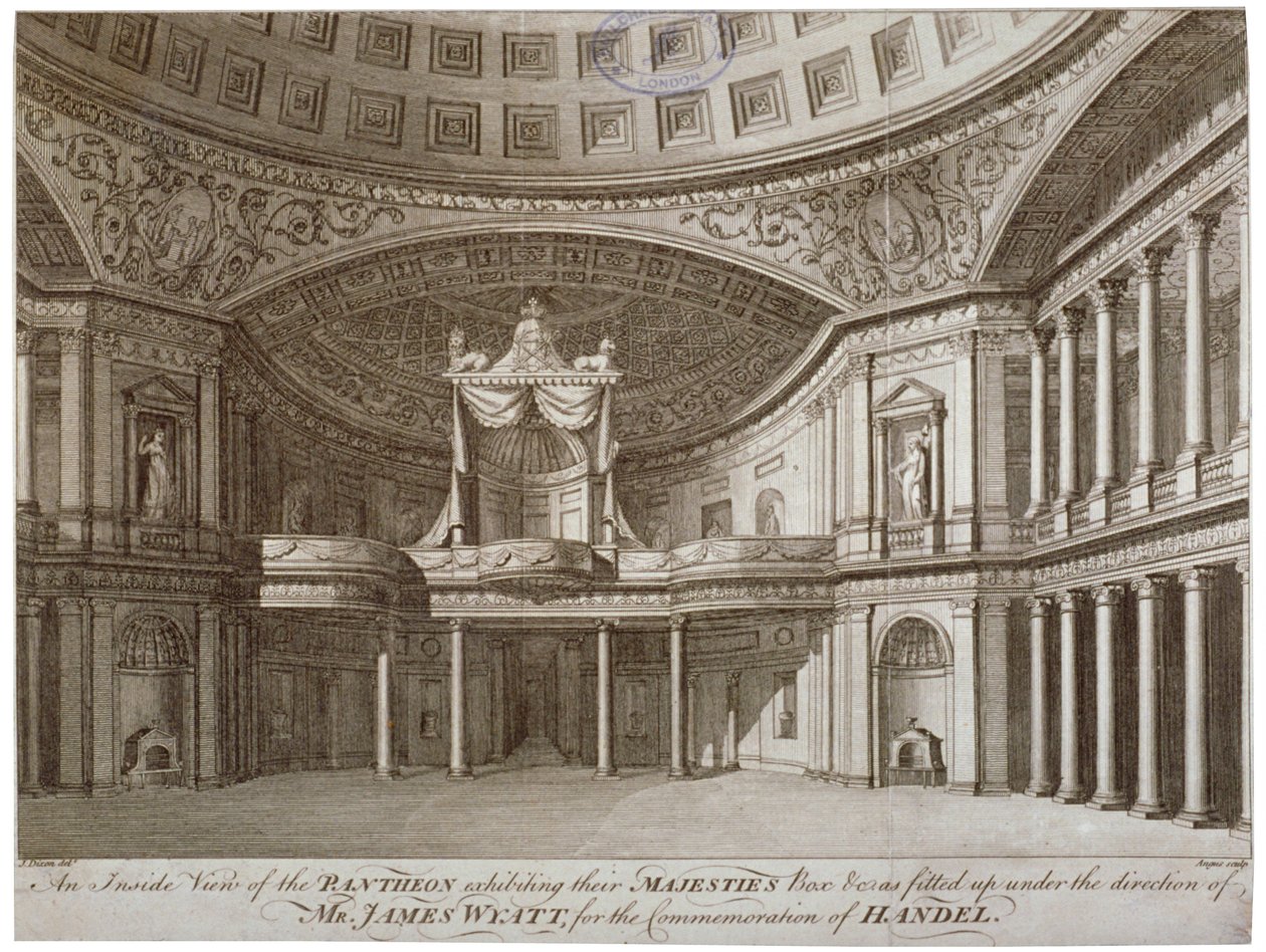 Interior do Panteão, Oxford Street, Westminster, Londres, 1784 de William Angus