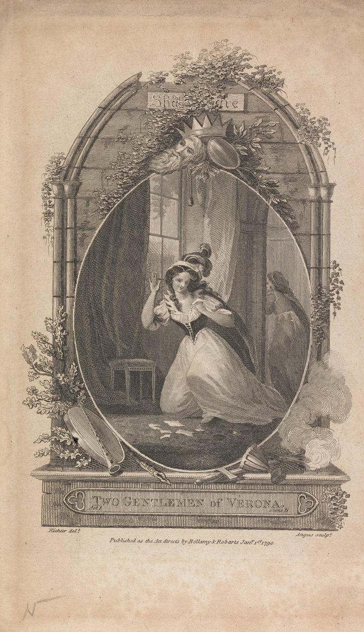 Dois Cavalheiros de Verona, Acto I, Sc. II, de William Angus