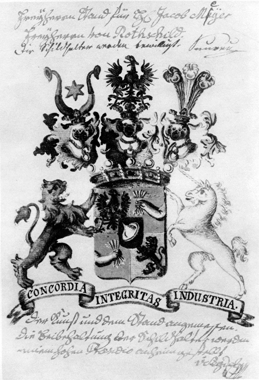 Brasão de Armas da Família Rothschild de William Armfield Hobday