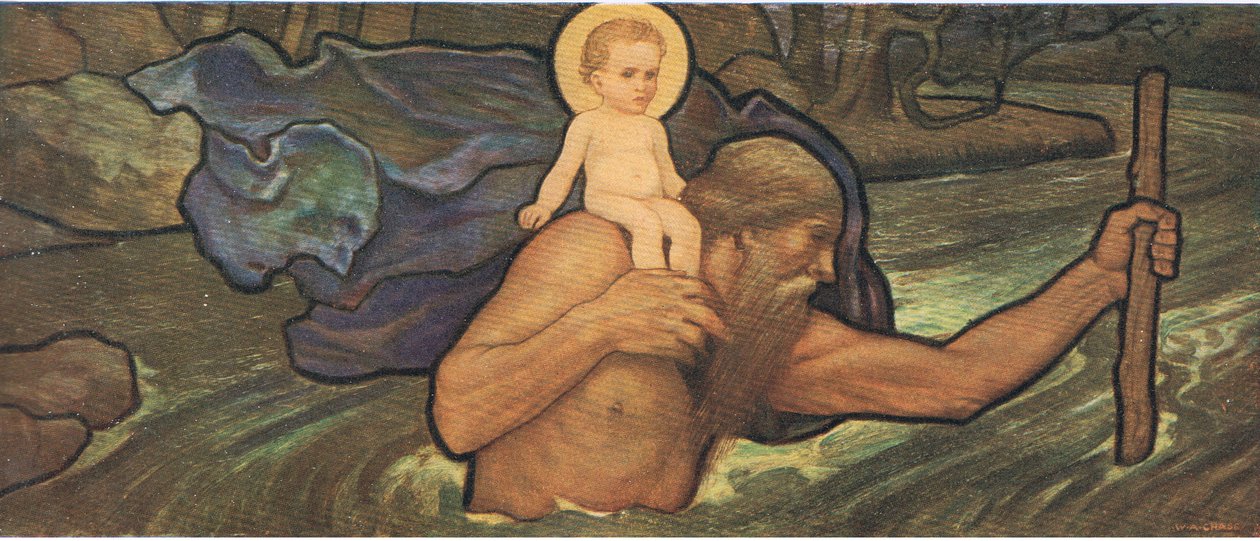 St Christopher, Bibbys Annual, 1916-17 de William Arthur Chase