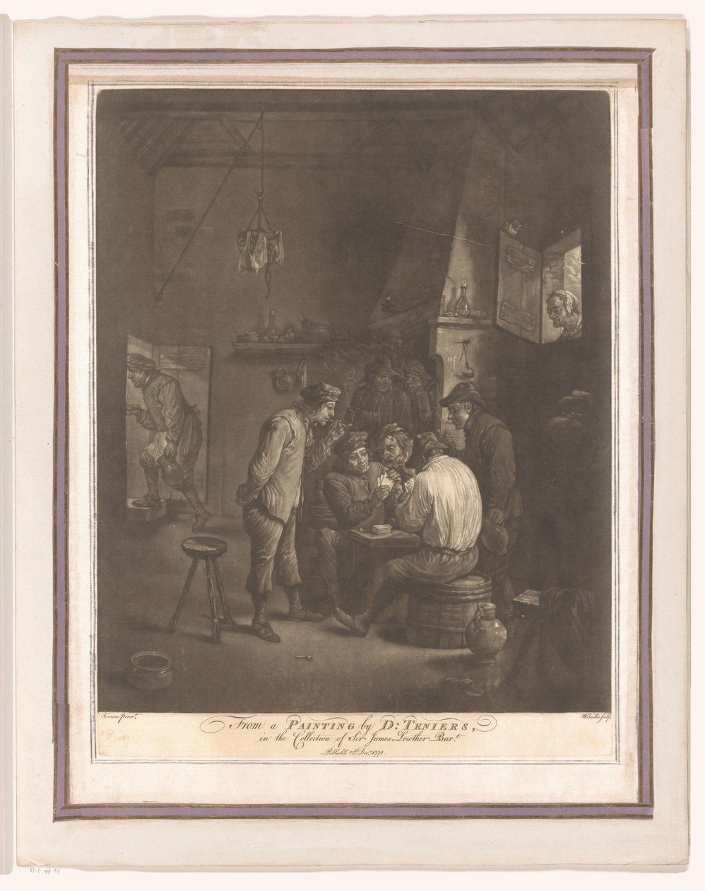 Agricultores a jogar às cartas na estalagem de William Baillie