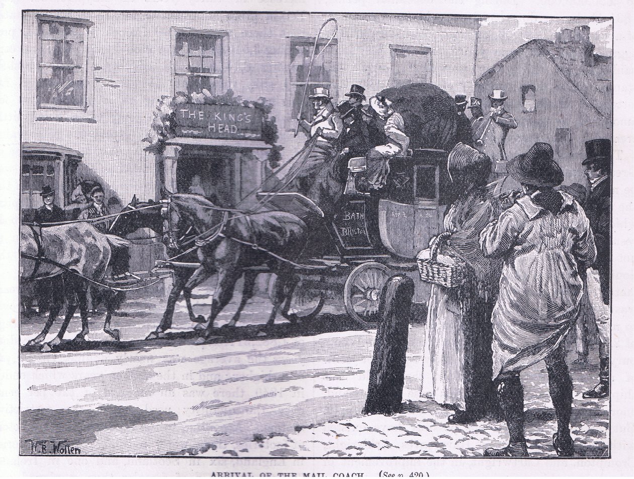 Chegada do treinador de correspondência de William Barnes Wollen