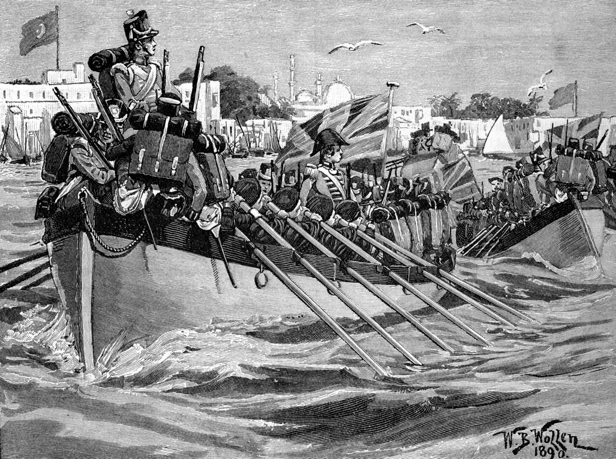 Saída das tropas britânicas de Alexandria de William Barnes Wollen