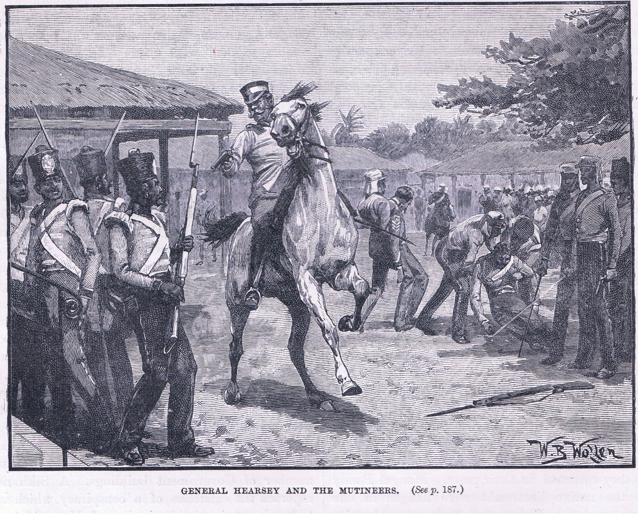 General Hearsay e os amotinados 1857 AD de William Barnes Wollen