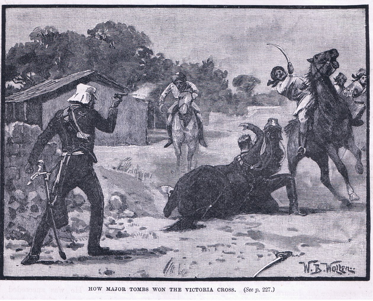 Como as tumbas principais ganharam a cruz de Victoria 1857 AD de William Barnes Wollen