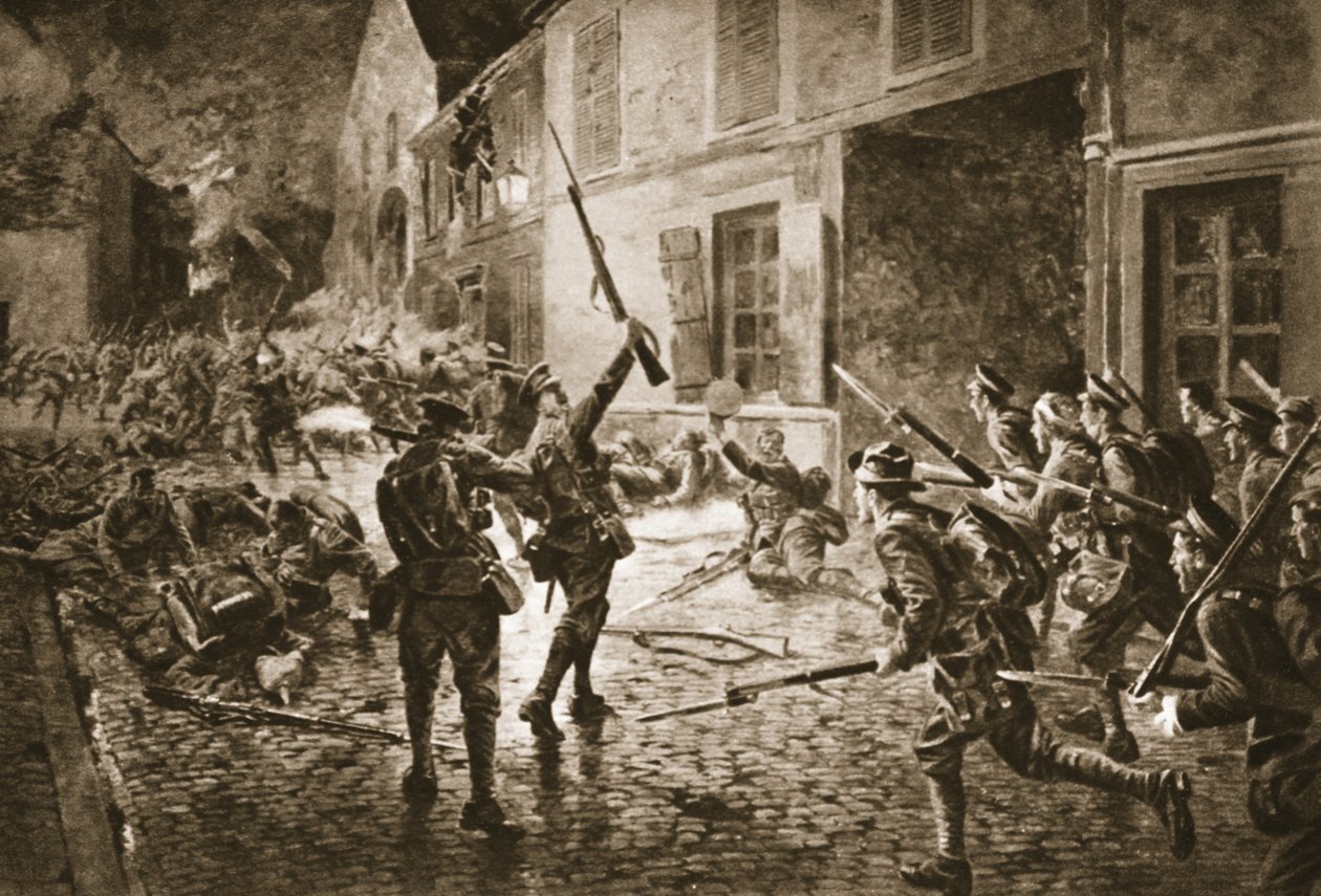 Os Coldstream Guards em Landrecies, agosto de 1914 de William Barnes Wollen